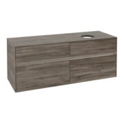 V&B Meuble sous lavabo Collaro 140x54,8x50cm, droite, LED 10W, st. Oa-3