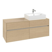 V&B Meuble sous lavabo Collaro 140x54,8x50cm, EV droite, chêne nordique