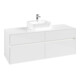 V&B Meuble sous lavabo Collaro 140x54,8x50cm, f WT mi, LED 10W, blanc brillant-1