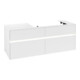V&B Meuble sous-lavabo Collaro 140x54,8x50cm, lavabo à droite, avec LED, blanc mat-1