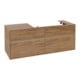 V&B Meuble sous lavabo Collaro 140x54,8x50cm, lavabo à droite, avec LED, Kan Oa-1