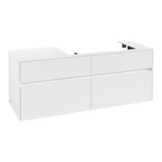 V&B Meuble sous lavabo Collaro 140x54,8x50cm, lavabo à droite, blanc mat