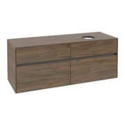 V&B Meuble sous lavabo Collaro 140x54,8x50cm, lavabo à droite, chêne Arizona-3