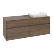 V&B Meuble sous lavabo Collaro 140x54,8x50cm, lavabo à droite, chêne arizona-3