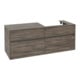 V&B Meuble sous lavabo Collaro 140x54,8x50cm, lavabo à droite, chêne stone-1