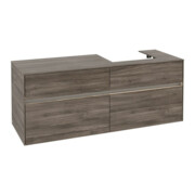 V&B Meuble sous-lavabo Collaro 140x54,8x50cm, lavabo à droite, LED 10W, st. Oa-4