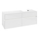 V&B Meuble sous-lavabo Collaro 140x54,8x50cm, lavabo droit, LED 10W, blanc brillant-4