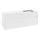 V&B Meuble sous-lavabo Collaro 140x54,8x50cm, Lavabo droit, LED 10W, blanc mat-4