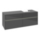 V&B Meuble sous-lavabo Collaro 140x54,8x50cm, Lavabo droit, LED 10W, glo Gr-3