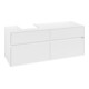 V&B Meuble sous lavabo Collaro 140x54,8x50cm, lavabo gauche, blanc mat-1