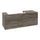 V&B Meuble sous lavabo Collaro 140x54,8x50cm, LV à gauche, chêne pierre-3