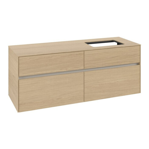 V&B Meuble sous lavabo Collaro 140x54,8x50cm, LV droite, chêne nordique
