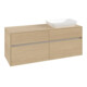 V&B Meuble sous lavabo Collaro 140x54,8x50cm, LV droite, chêne nordique-3