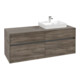 V&B Meuble sous lavabo Collaro 140x54,8x50cm, LV droite, chêne stone-1