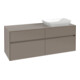 V&B Meuble sous-lavabo Collaro 140x54,8x50cm, LV droite, rouge vin-1