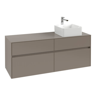 V&B Meuble sous-lavabo Collaro 140x54,8x50cm, LV droite, vert doux