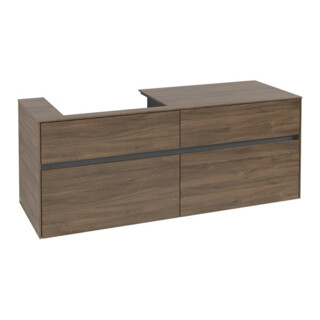V&B Meuble sous-lavabo Collaro 140x54,8x50cm, LV gauche, chêne Arizona