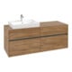 V&B Meuble sous-lavabo Collaro 140x54,8x50cm, LV gauche, chêne Kansas-1