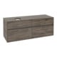 V&B Meuble sous-lavabo Collaro 140x54,8x50cm, LV gauche, chêne pierre-1