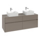 V&B Meuble sous-lavabo Collaro 140x54,8x50cm, pour 2 vasques, vert doux-1