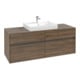 V&B Meuble sous lavabo Collaro 140x54,8x50cm, vasque centrale, chêne Arizona-3