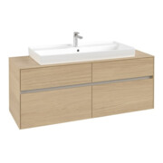 V&B Meuble sous-lavabo Collaro 140x54,8x50cm, vasque centrale, chêne nordique-4