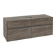 V&B Meuble sous lavabo Collaro 140x54,8x50cm, vasque centrale, chêne stone-1