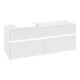 V&B Meuble sous lavabo Collaro 140x54,8x50cm, WT l, LED 10W, blanc mat-1