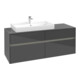 V&B Meuble sous lavabo Collaro 140x54,8x50cm, WT l, LED 10W, glo Gr-1