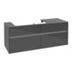 V&B Meuble sous lavabo Collaro 140x54,8x50cm, WT l, LED 10W, glo Gr
