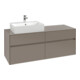 V&B Meuble sous-lavabo Collaro 140x54,8x50cm, WT l, LED 10W, gris so.-1