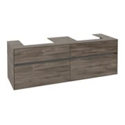 V&B Meuble sous lavabo Collaro 160x54,8x50 cm, 2 tiroirs, chêne stone-3