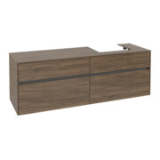 V&B Meuble sous lavabo Collaro 160x54,8x50 cm, lavabo à droite, chêne Arizona-3