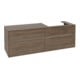 V&B Meuble sous-lavabo Collaro 160x54,8x50 cm, lavabo à droite, LED 12W, Ariz. Oa-3