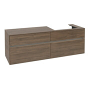 V&B Meuble sous-lavabo Collaro 160x54,8x50 cm, lavabo à droite, LED 12W, Ariz. Oa-3
