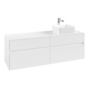V&B Meuble sous-lavabo Collaro 160x54,8x50 cm, lavabo droite, blanc mat