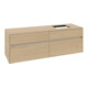 V&B Meuble sous-lavabo Collaro 160x54,8x50 cm, lave-main droite, chêne nordique-3