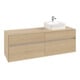 V&B Meuble sous lavabo Collaro 160x54,8x50 cm, LV droite, chêne nordique-1