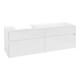 V&B Meuble sous lavabo Collaro 160x54,8x50 cm, LV gauche, blanc brillant-3
