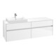 V&B Meuble sous lavabo Collaro 160x54,8x50 cm, LV gauche, blanc brillant-1
