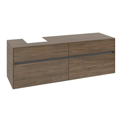 V&B Meuble sous-lavabo Collaro 160x54,8x50 cm, LV gauche, chêne Arizona
