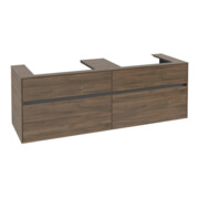 V&B Meuble sous lavabo Collaro 160x54,8x50 cm, p 2 tiroirs, chêne Arizona
