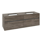 V&B Meuble sous lavabo Collaro 160x54,8x50 cm, pour 2 lavabos, chêne pierre