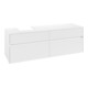 V&B Meuble sous lavabo Collaro 160x54,8x50 cm, vasque à gauche, blanc mat-1