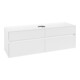 V&B Meuble sous-lavabo Collaro 160x54,8x50 cm, vasque centrale, blanc mat-1