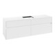 V&B Meuble sous-lavabo Collaro 160x54,8x50 cm, vasque centrale, blanc mat-1