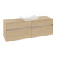 V&B Meuble sous lavabo Collaro 160x54,8x50 cm, vasque centrale, chêne nordique-1