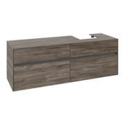 V&B Meuble sous lavabo Collaro 160x54,8x50 cm, vasque droite, chêne pierre