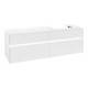 V&B Meuble sous lavabo Collaro 160x54,8x50 cm, vasque droite, LED 12W, blanc mat-1