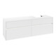V&B Meuble sous lavabo Collaro 160x54,8x50 cm, vasque droite, LED 12W, blanc mat-1